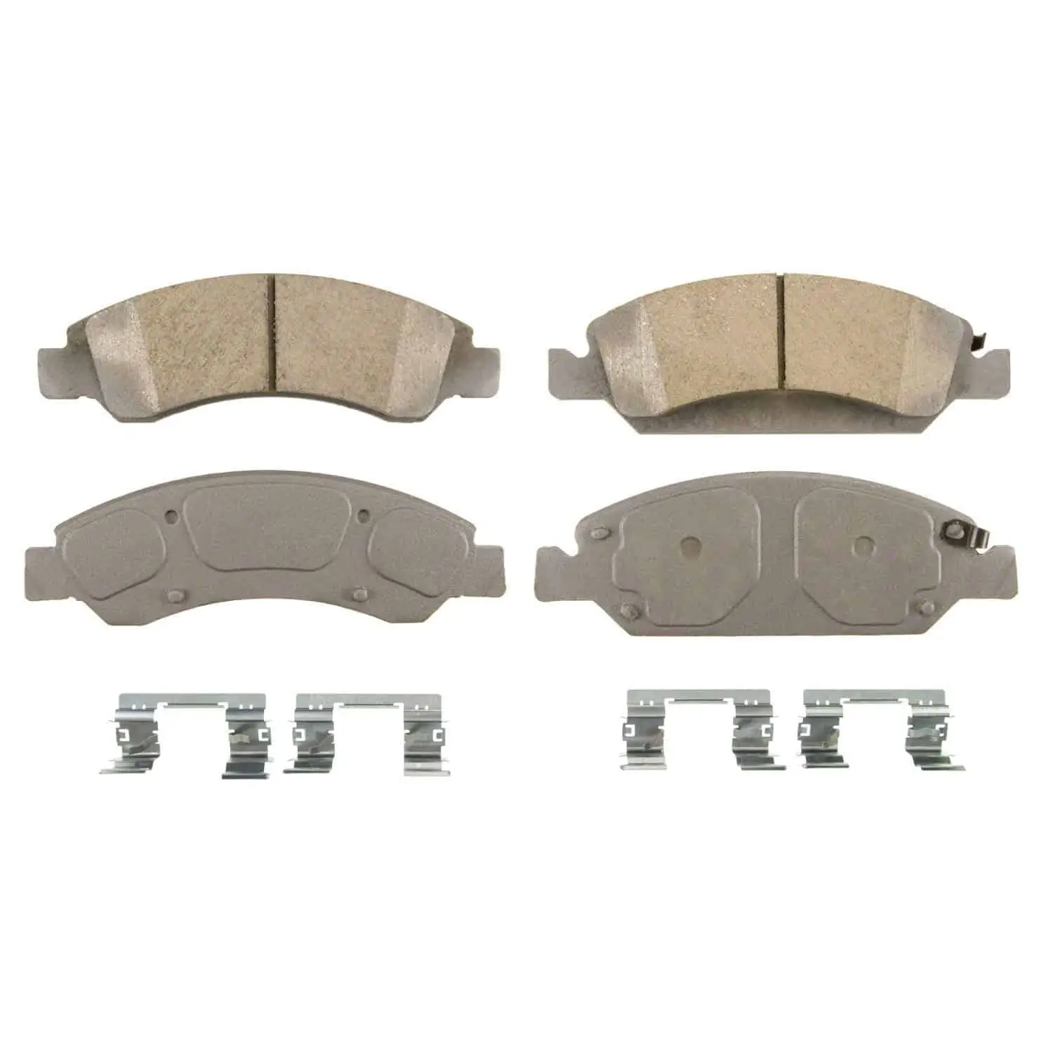 Wagner ThermoQuiet QC1363 Ceramic Disc Pad Set With Installation Hardware, Front