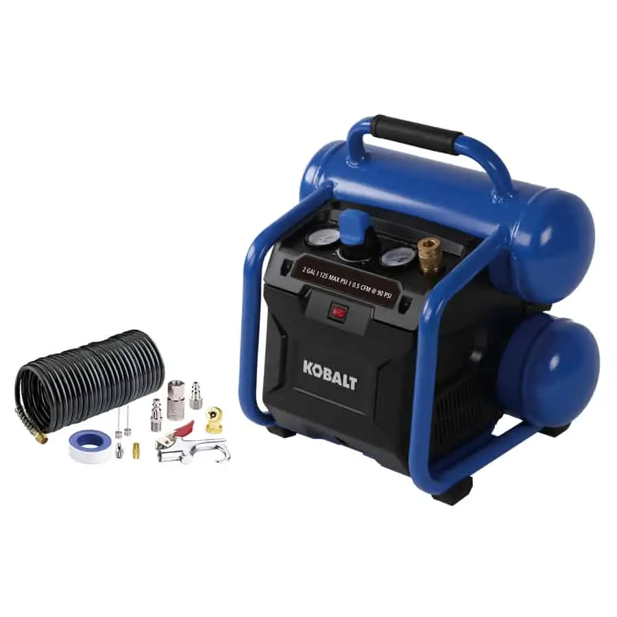 Kobalt 2-Gallon Portable Electric Twin Stack Air Compressor
